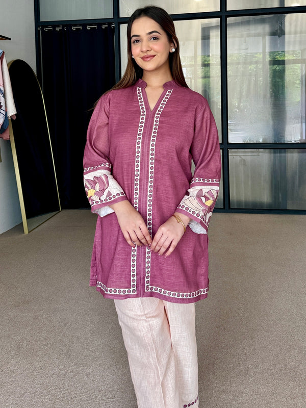 Rogue Pink Pakistani Kurta Set
