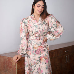 Taylor Pastel Floral Midi Dress