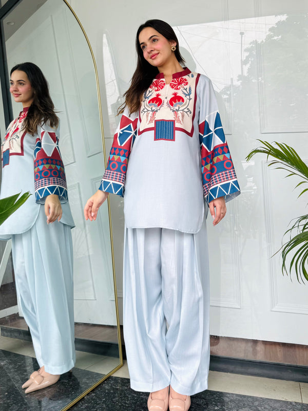 Blue Essence Kurta Set