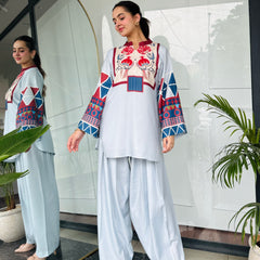Blue Essence Kurta Set