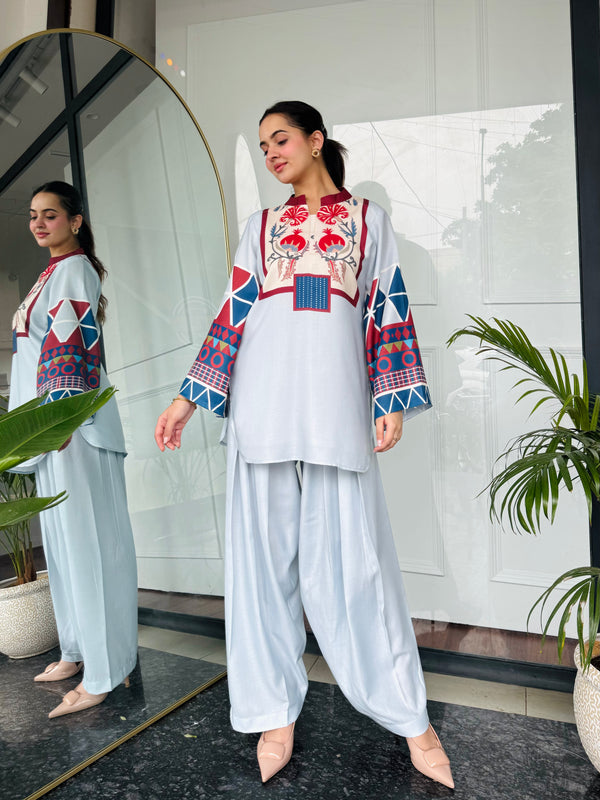 Blue Essence Kurta Set