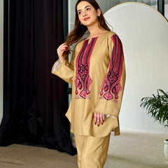 Sunlit Sage Pashmina Kurta Set