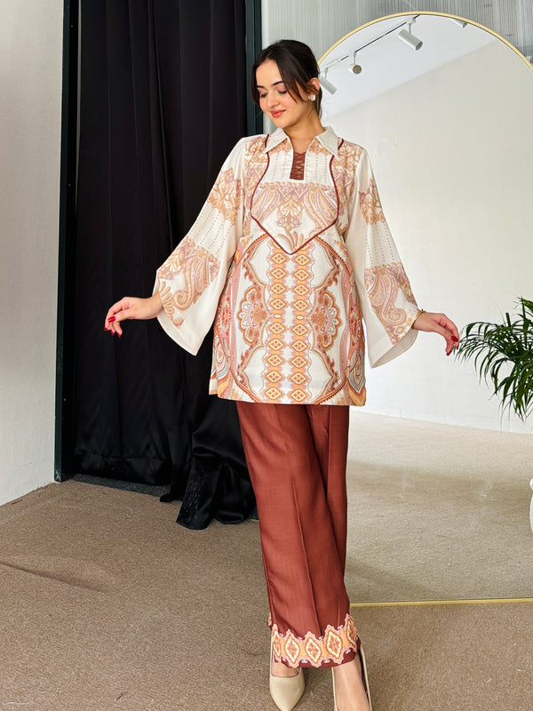 Cinammon Bliss Winter Kurta Set