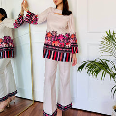 Pink Camel Kurta Set