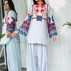 Blue Essence Kurta Set