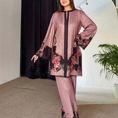 Pink Blossom Winter Kurta Set