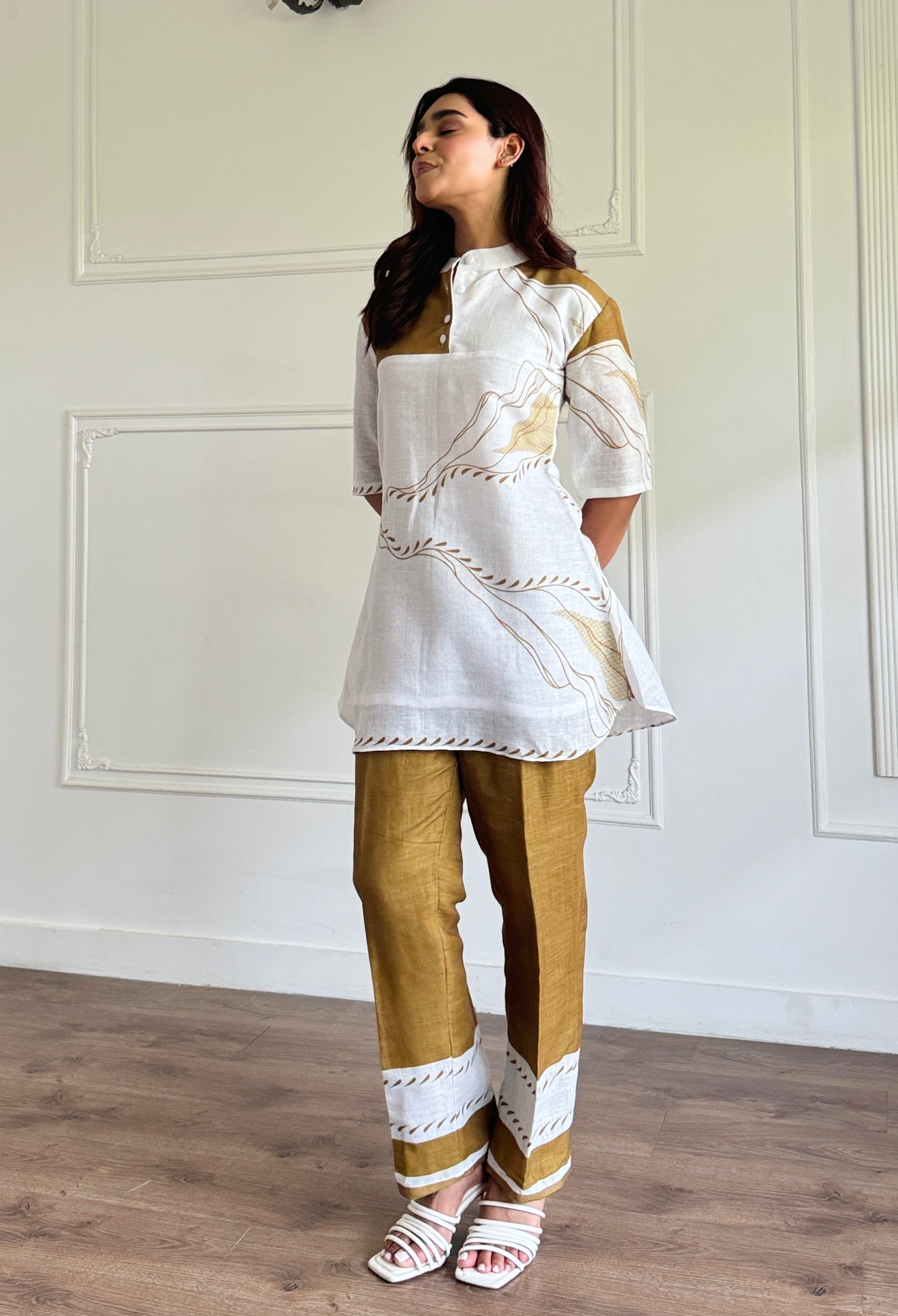 Relaxed White Summer Co-ord Set