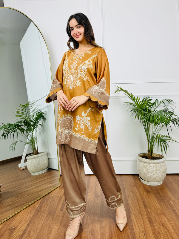Mustard Mirage Kurta Set