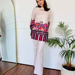 Pink Camel Kurta Set