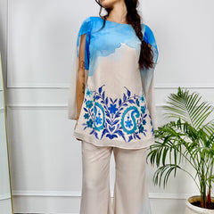 Ivory Sky Ombre Kurta Set