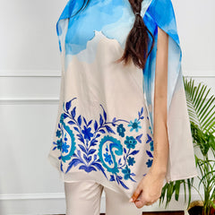 Ivory Sky Ombre Kurta Set