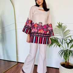 Pink Camel Kurta Set