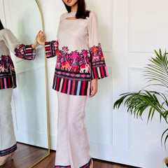 Pink Camel Kurta Set