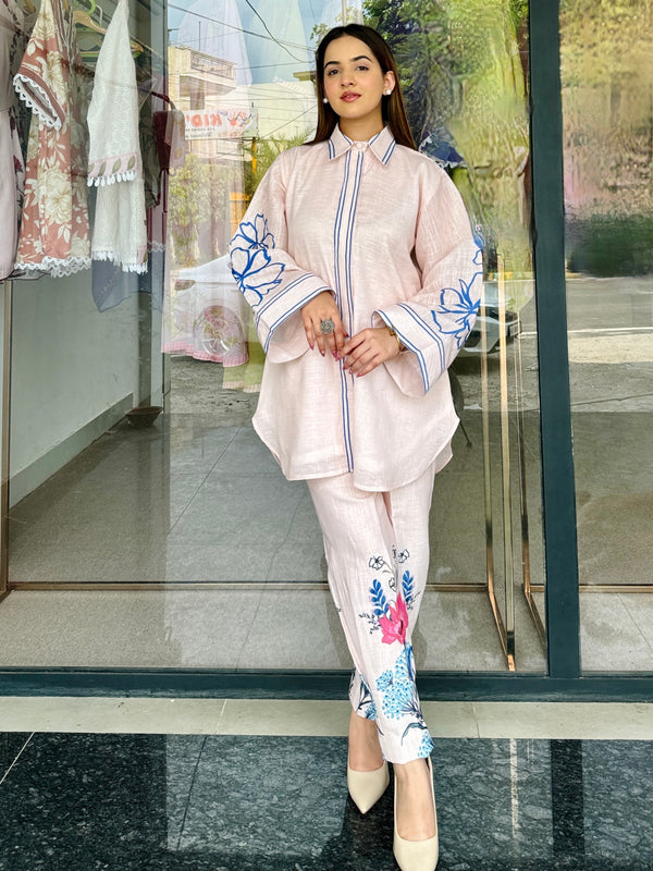 Noor E Beige Pakistani Kurta Set