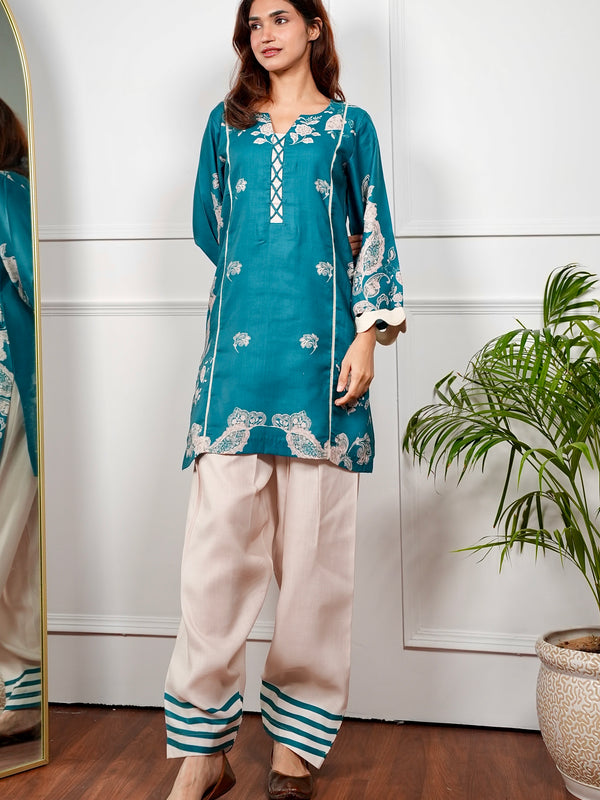 Emerald Paisley Kurta Set