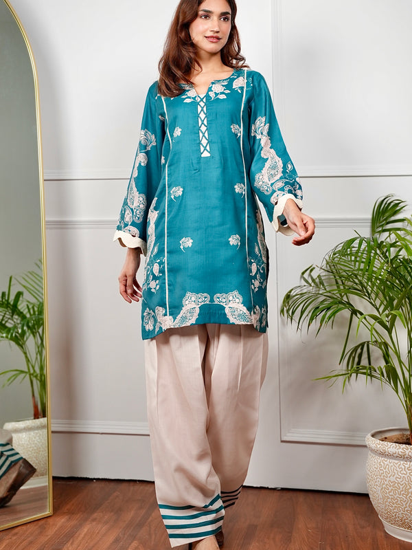 Emerald Paisley Kurta Set