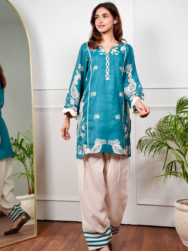 Emerald Paisley Kurta Set