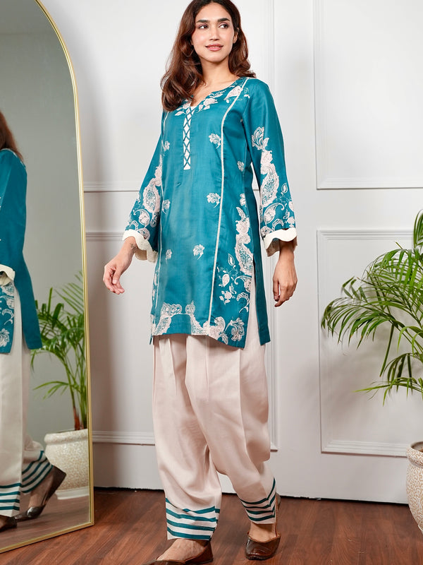 Emerald Paisley Kurta Set