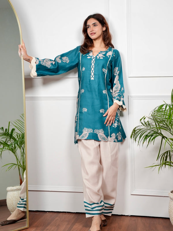 Emerald Paisley Kurta Set