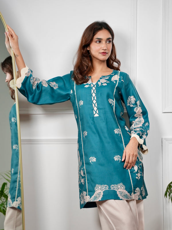 Emerald Paisley Kurta Set