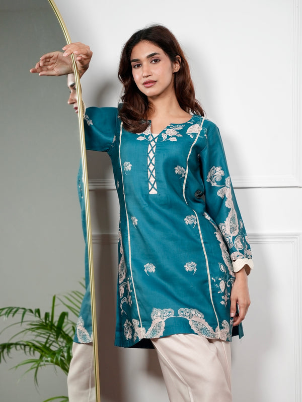 Emerald Paisley Kurta Set
