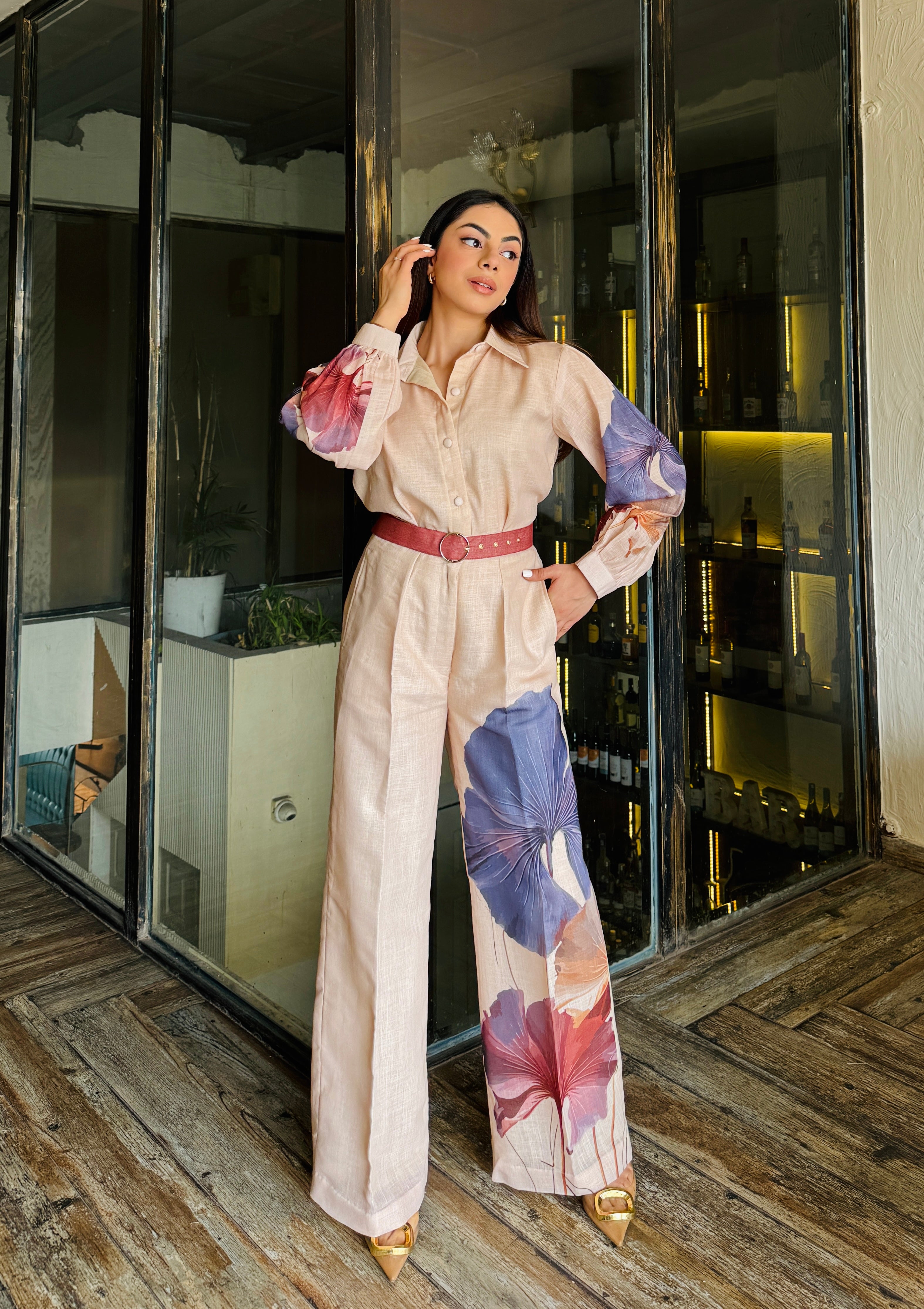 Taylor Formal Linen Coord Set