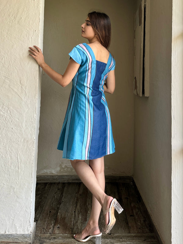 Emma Blue Midi Dress