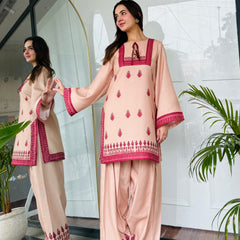 Beige Royale Farshi Salwaar Set