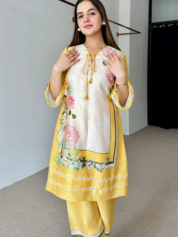 Yellow Festive Kurta Set