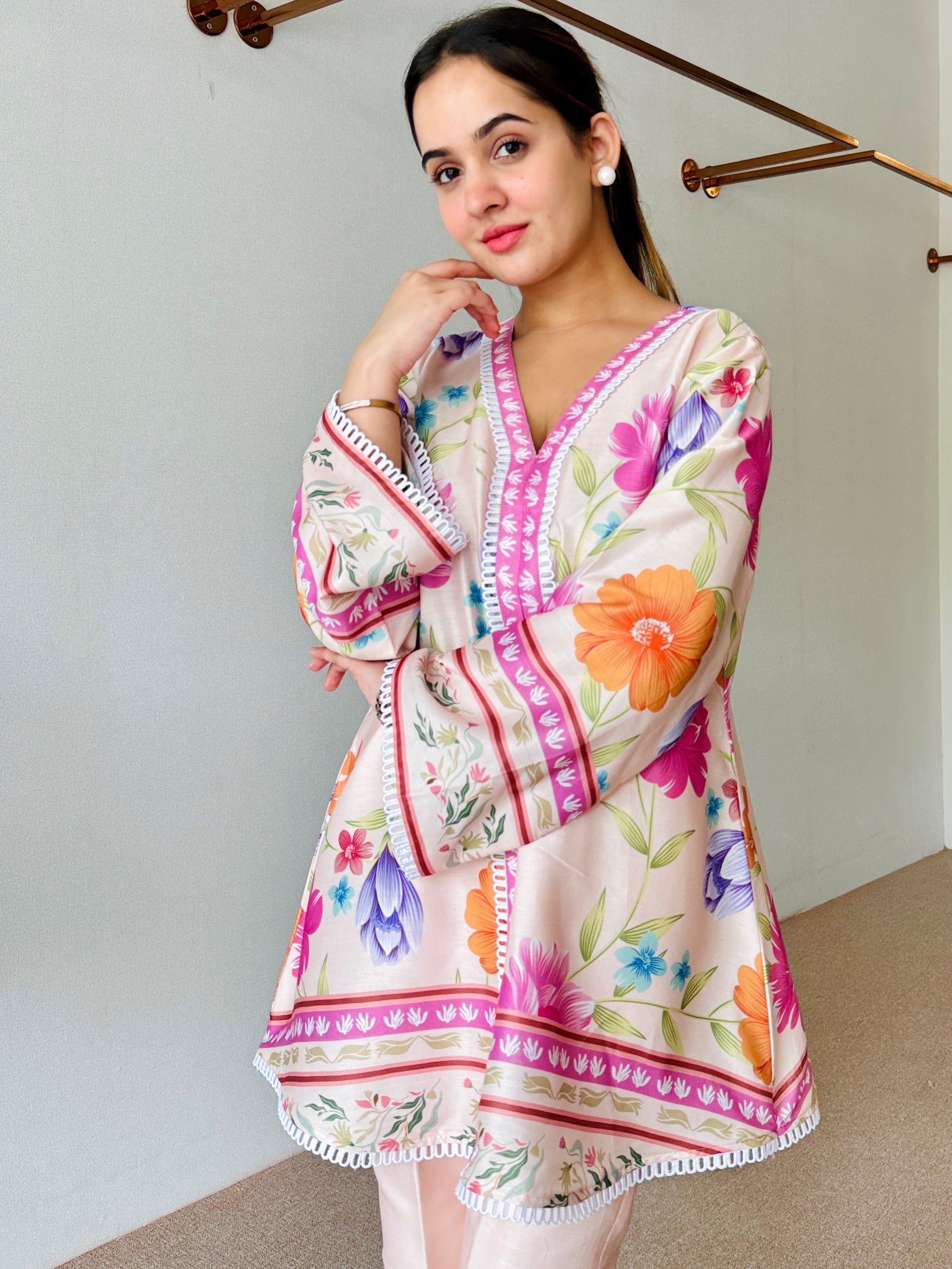 Amaira Pastel Floral Kurta Set