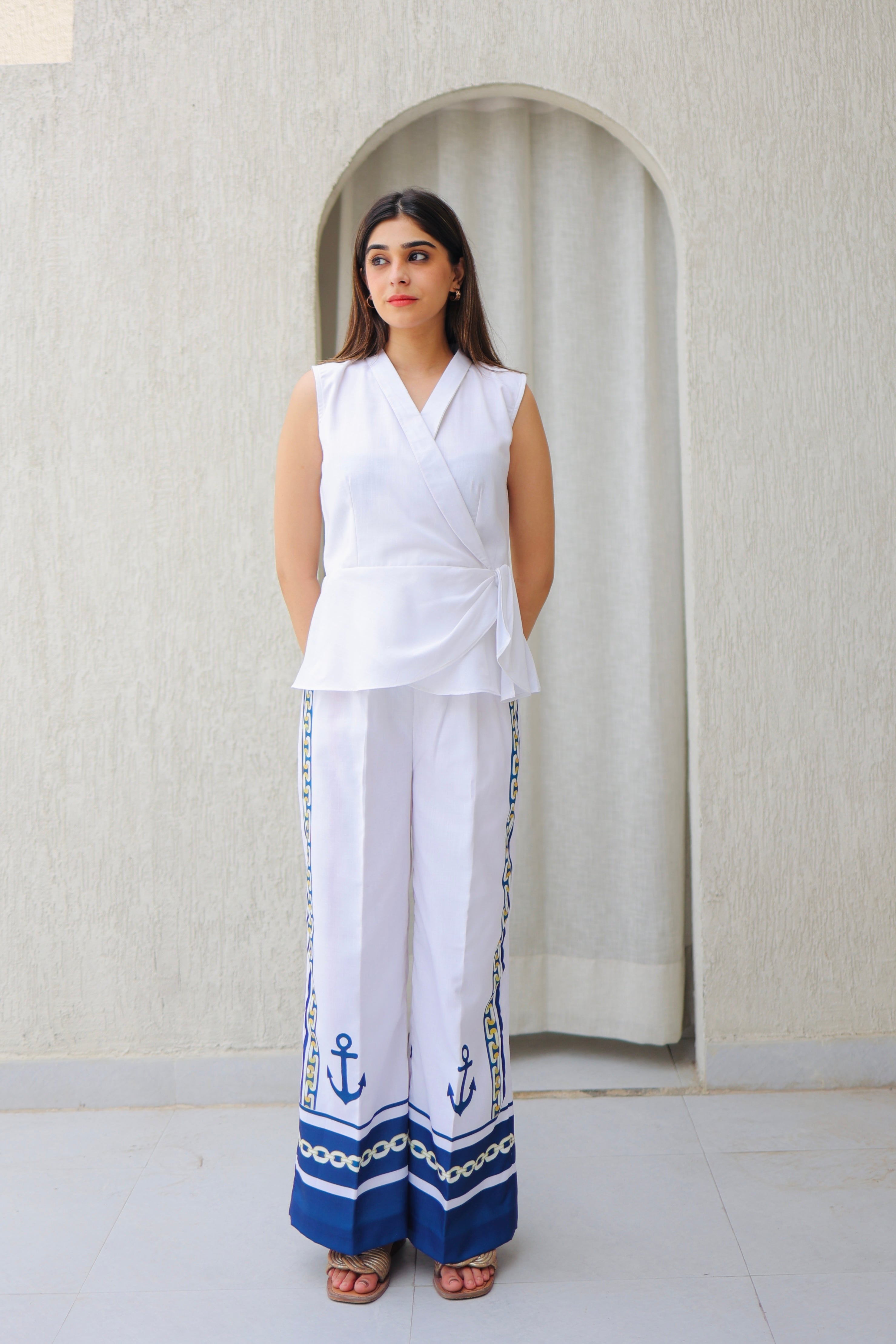 Minimal White Summer Co-ord Set