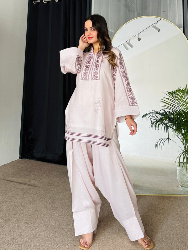 Dusky Petal Kurta Set