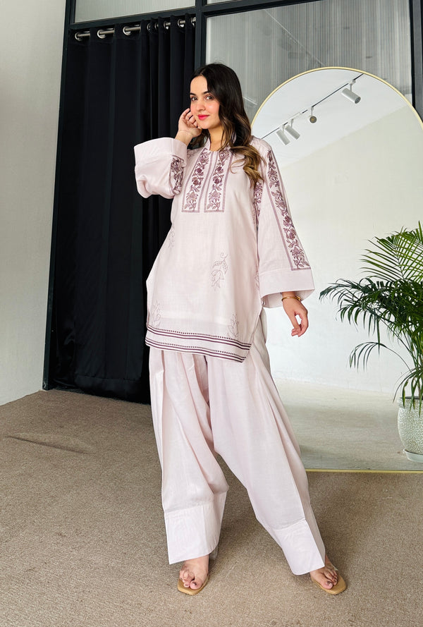 Dusky Petal Kurta Set