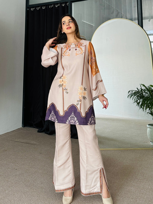 Sara Pastel Winter Kurta Set