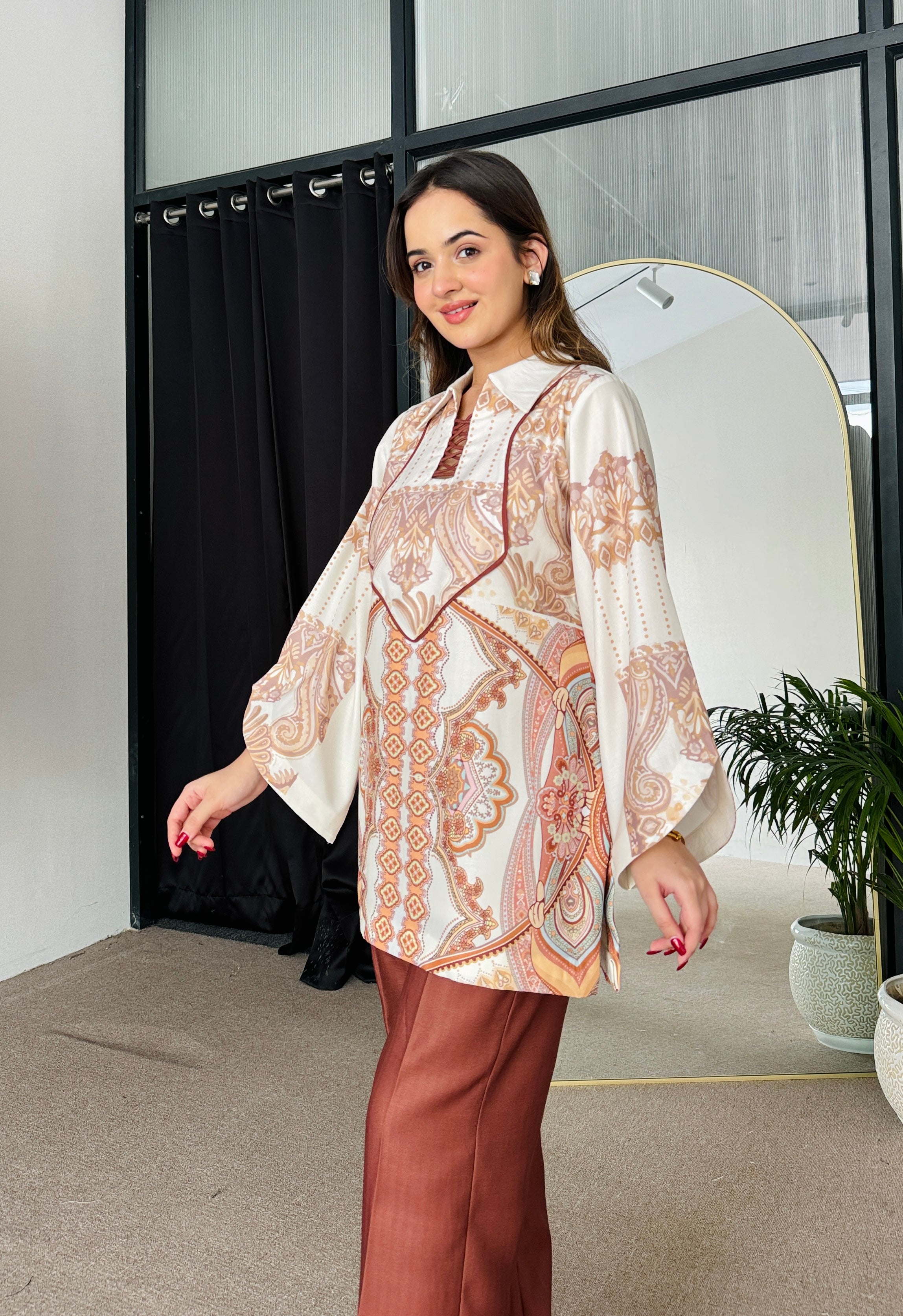 Cinammon Bliss Winter Kurta Set