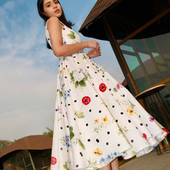 Lily Grace Floral Midi Dress