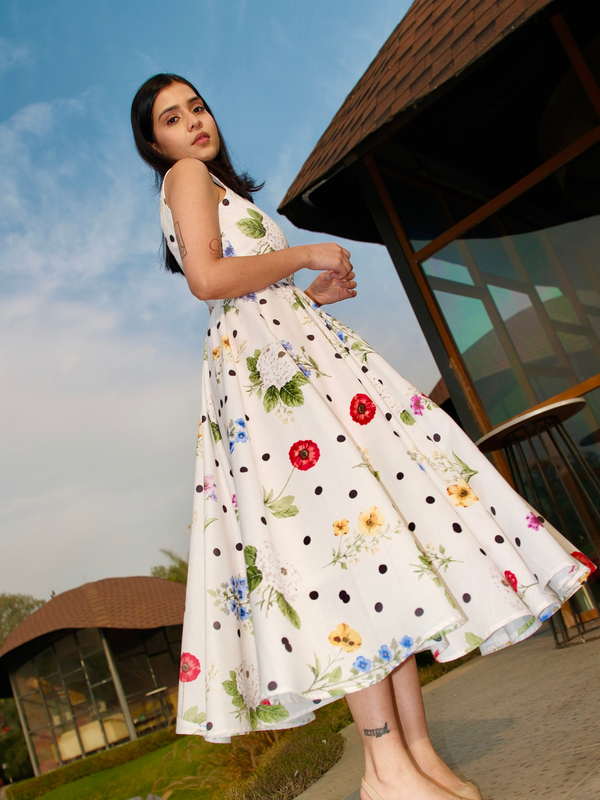 Lily Grace Floral Midi Dress