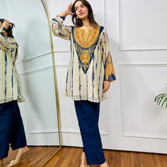 Lunar Indigo Festive Kurta Set