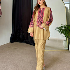 Sunlit Sage Pashmina Kurta Set