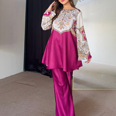 Pink Winter Kurta Set