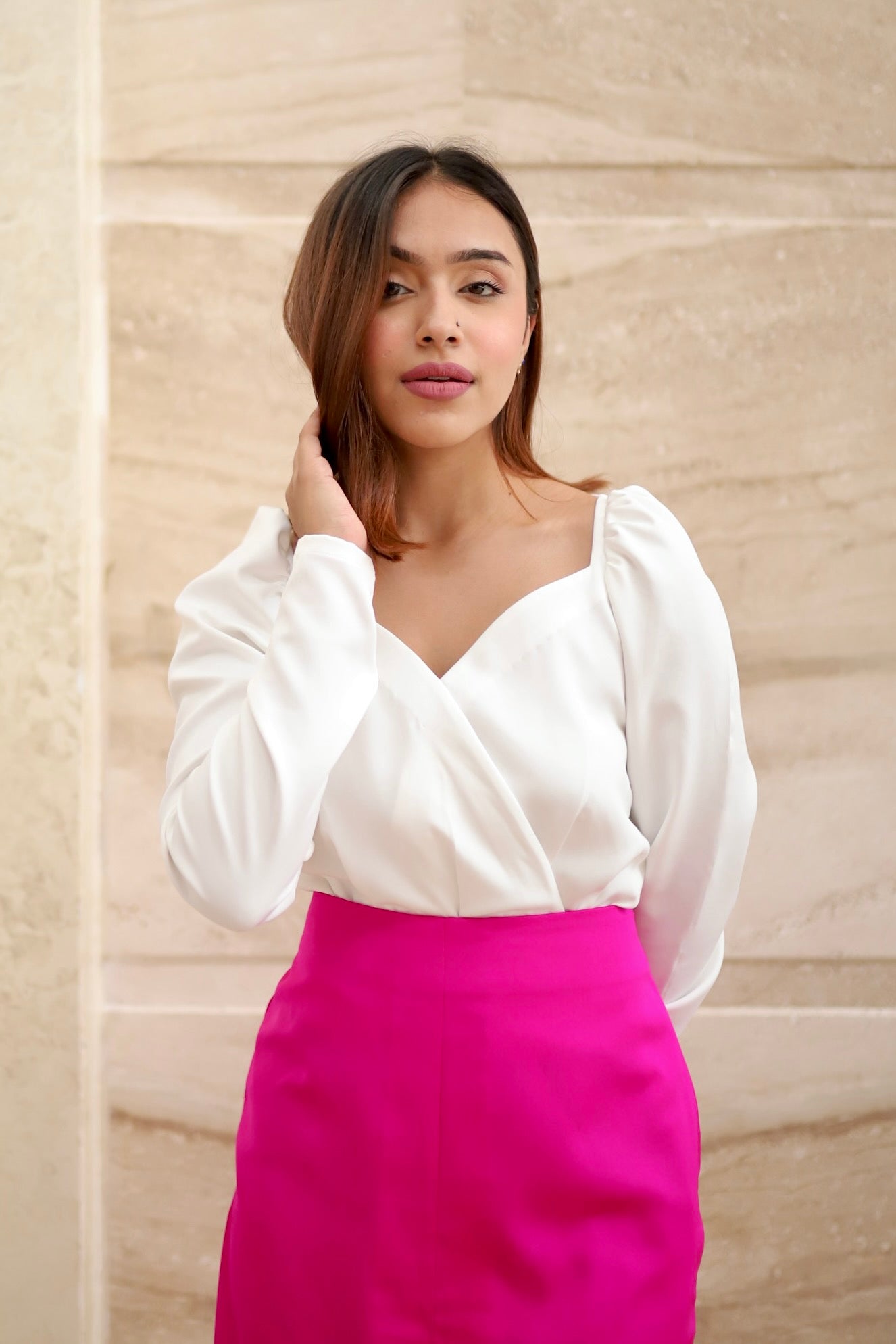 Formal White Top
