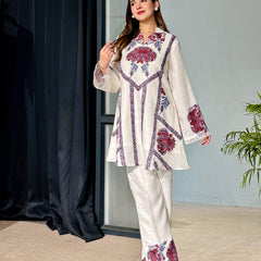 White Pakistani Kurta Set