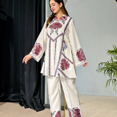 White Pakistani Kurta Set