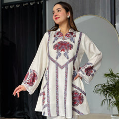 White Pakistani Kurta Set