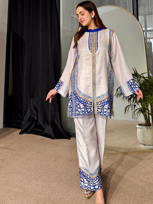Mist And Sky Festive Kurta Set
