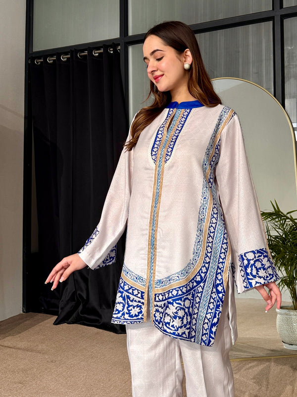 Mist And Sky Festive Kurta Set