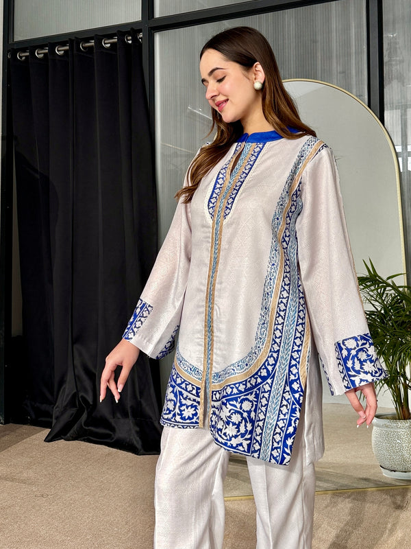 Mist And Sky Festive Kurta Set
