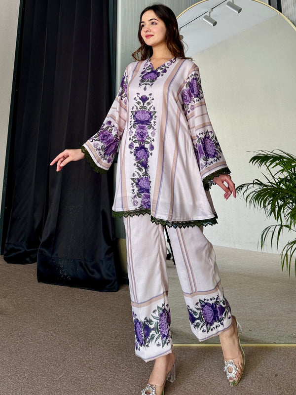 Khayal Beige Kurta Set