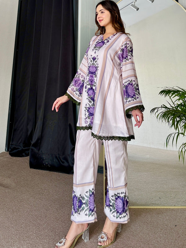 Khayal Beige Kurta Set