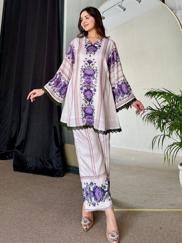 Khayal Beige Kurta Set